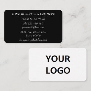 Deux couleurs Cartes de visite avec logo personnal