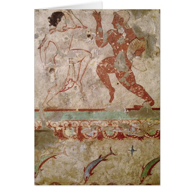 Deux danseurs et dauphins (Devant)