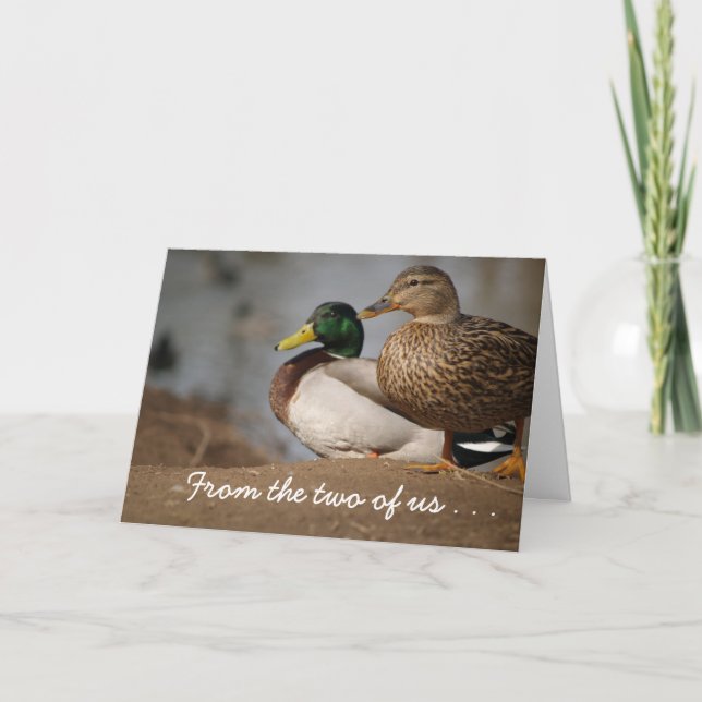 Deux de nous carte de Noël (Devant)