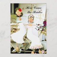 Deux épouses Faire-part de mariage