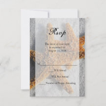 Deux étoiles de mer dans le sable, réponse RSVP po