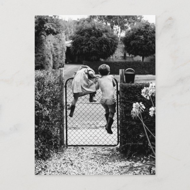 Deux fants's échappent postkarte (Vorderseite)