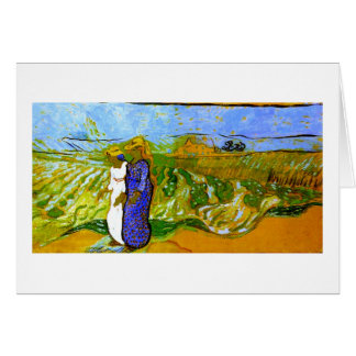 Deux Femmes Traversant Les Champs Van Gogh Art