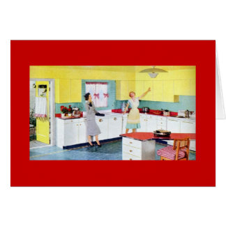 Deux femmes Vintages dans la cuisine