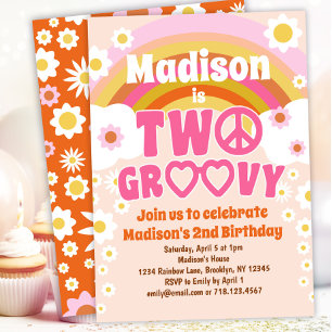 DEUX Fleur de marguerite Super 2e Invitation d'ann