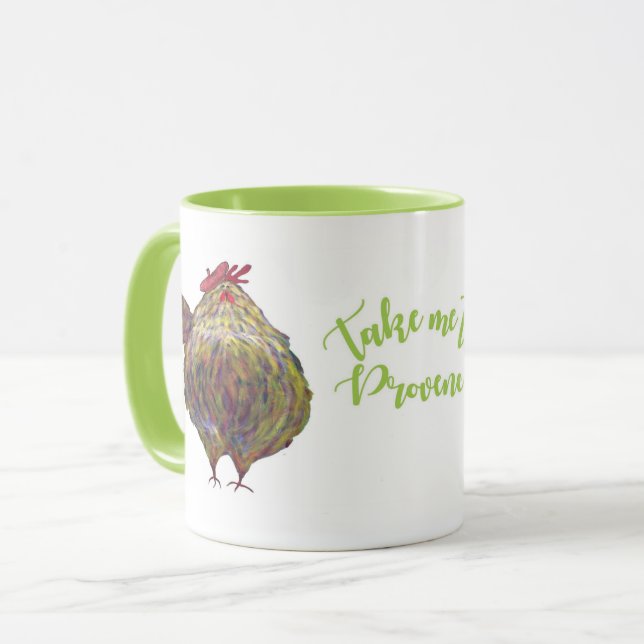 Deux gros poulets dans la tasse de béret (Devant gauche)