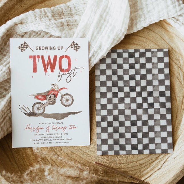 Deux Invitation d'anniversaire rapide | Deux parti (Créateur téléchargé)