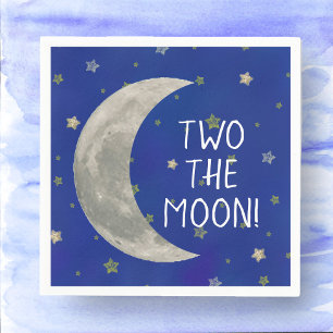 Deux La Lune 2e anniversaire serviettes en papier