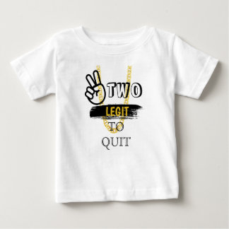 DEUX LEGIT À QUITTER T-shirt 2e anniversaire
