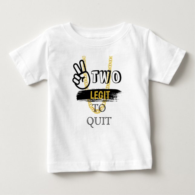 DEUX LEGIT À QUITTER T-shirt 2e anniversaire (Devant)