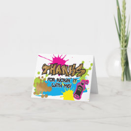 Deux Legit to Quit Graffiti Style Merci Cartes