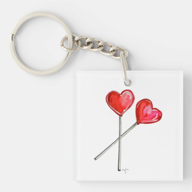 Deux Lollies Coeurs (Devant)