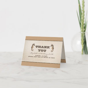 deux mariage nautique hippocampe merci