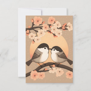Deux mignonnes cartes de baiser pour les jeunes po
