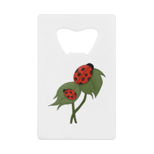 Deux mignons coccinelles sur un plante
