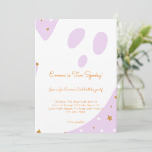 Deux mignons Halloween Éffrayant Invitation Annive