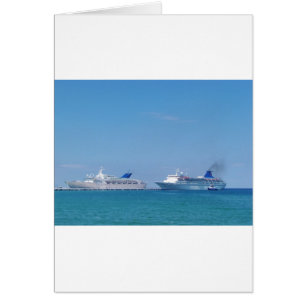 Deux navires de croisière