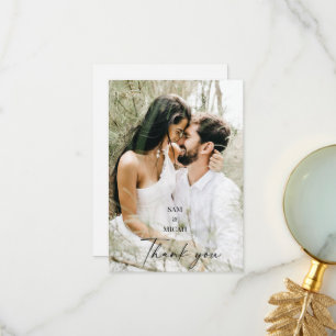 Deux noms de photo Mariage Merci vierge