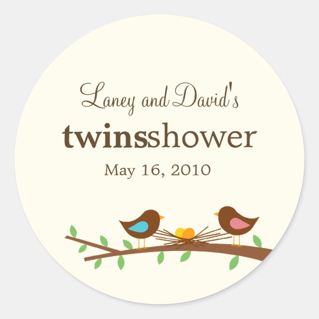 Deux nouveaux OEufs Favorisent Sticker ou Stickers (Devant)