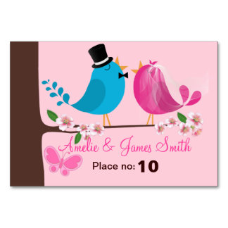 Deux oiseaux en fleurs de cerisier | Carte Spring