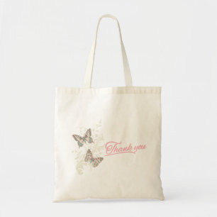 Deux papillons merci sac de faveur mariage