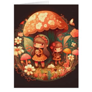 Deux petites filles adorables elfes