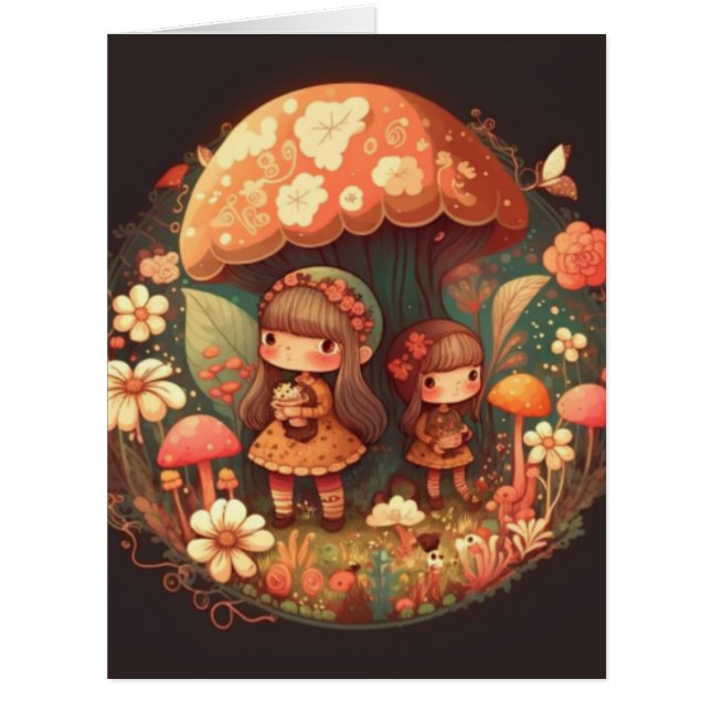 Deux petites filles adorables elfes (Devant)