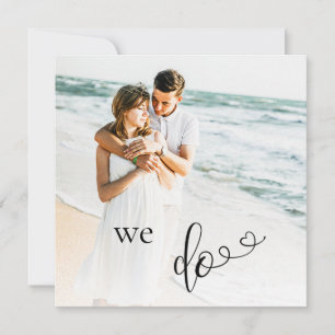 *~* Deux PHOTO QR RSVP - AR6 Faire-part de mariage