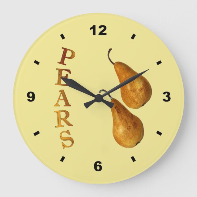 Deux poires ~ Horloge botanique ~ Cuisine ~ N'impo (Recto)