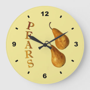 Deux poires ~ Horloge botanique ~ Cuisine ~ Toute 