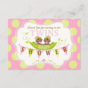 Deux pois dans un Merci africain de filles de