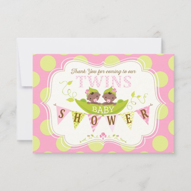 Deux pois dans un Merci africain de filles de (Devant)