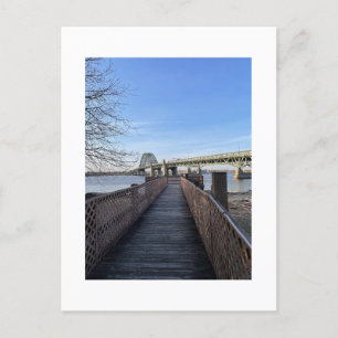 Deux ponts avec carte postale River