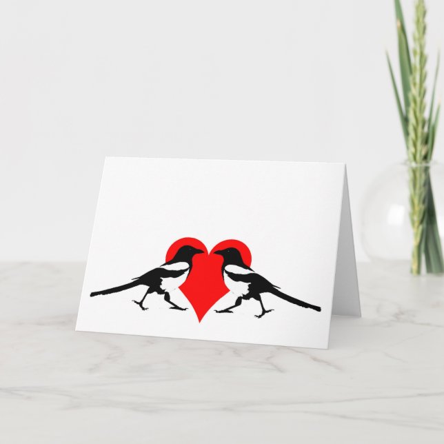 Deux pour la carte de voeux de joie (Devant)