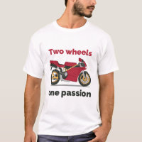Deux roues une passion Italien Superbike T-shirt