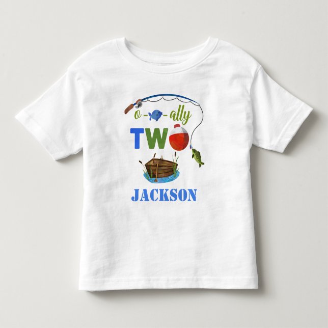 Deux t-shirt pour bébé Ofish-ally Deux garçon (Devant)
