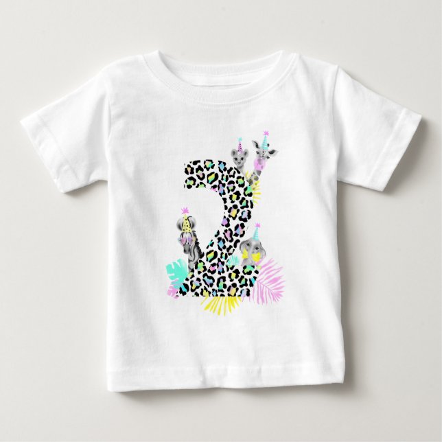 Deux t-shirt sauvage pour l'anniversaire (Devant)