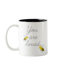 Deux Tons Vous Êtes Amoureux Miel Abeilles Mug
