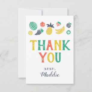 Deux tti Fruiti Deuxième Merci d'anniversaire