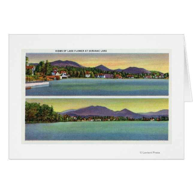 Deux vues sur le lac Flower (Devant horizontal)