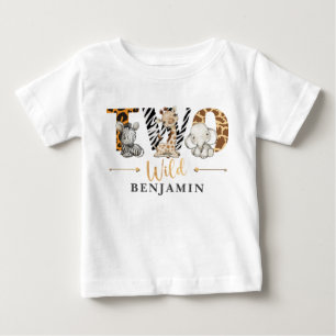 Deux Wild 2e Anniversaire Jungle Baby T-shirt