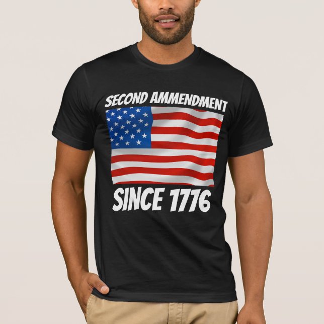 DEUXIÈME 2E AMMENDEMENT 1776 T-SHIRTS PATRIOTES (Devant)