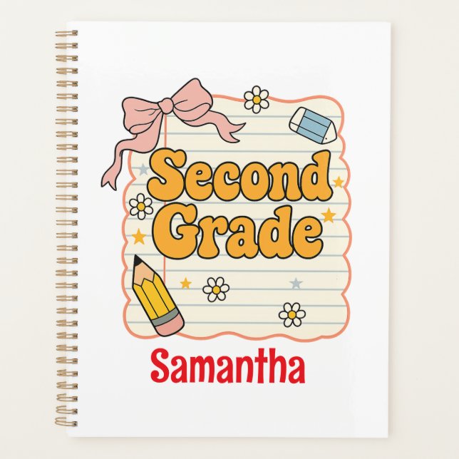 Deuxième année - Cute Back to School Supplies (Devant)