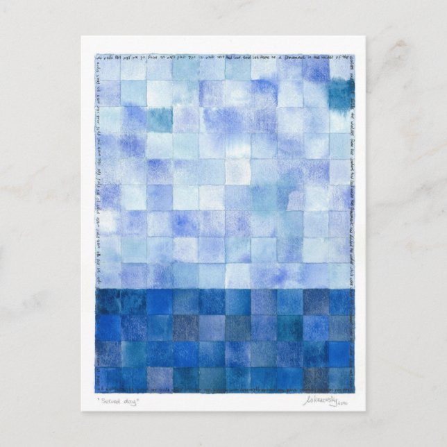 Deuxième jour (7 jours de création) Carte postale (Devant)