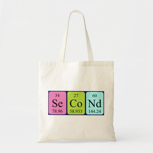 Deuxième sac fourre-tout de nom de table périodiqu (Devant)