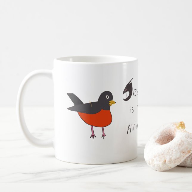 Dev ist eine Tasse am Kopf (Mit Donut)