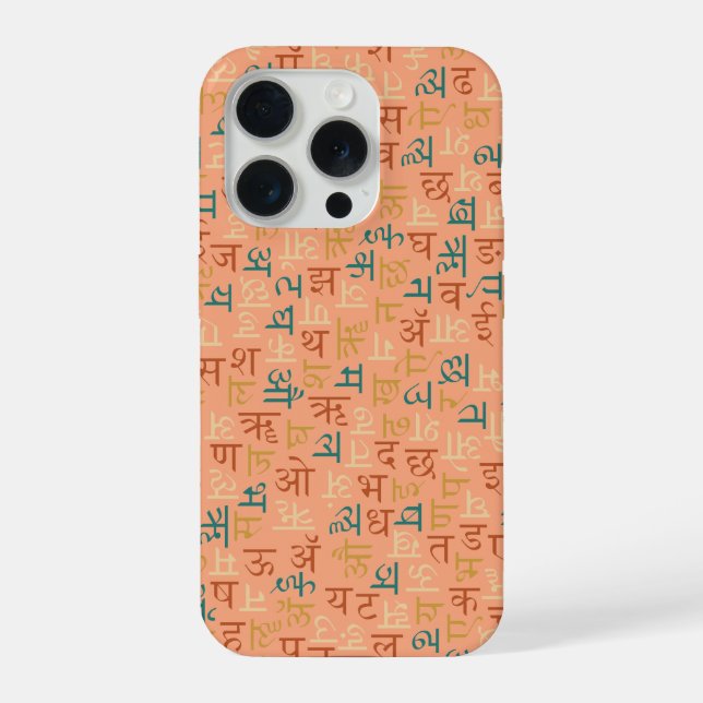 Devanagari iPhone 15 Pro Hülle (Rückseite)