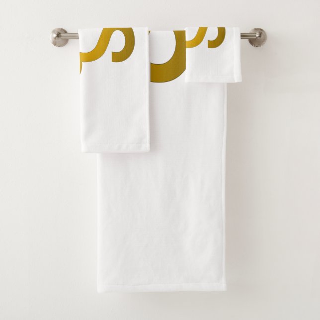 Devanagari Om Badhandtuch Set (Insitu)