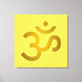 Devanagari om - Canary Leinwanddruck