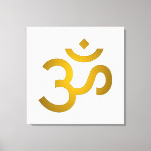 Devanagari Om Leinwanddruck